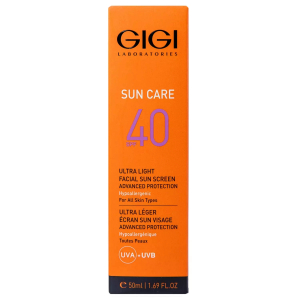 36042 Солнцезащитный крем GIGI Sun Care Ultra Light Facial Sun Screen Advanced Protection SPF 40, 50 мл